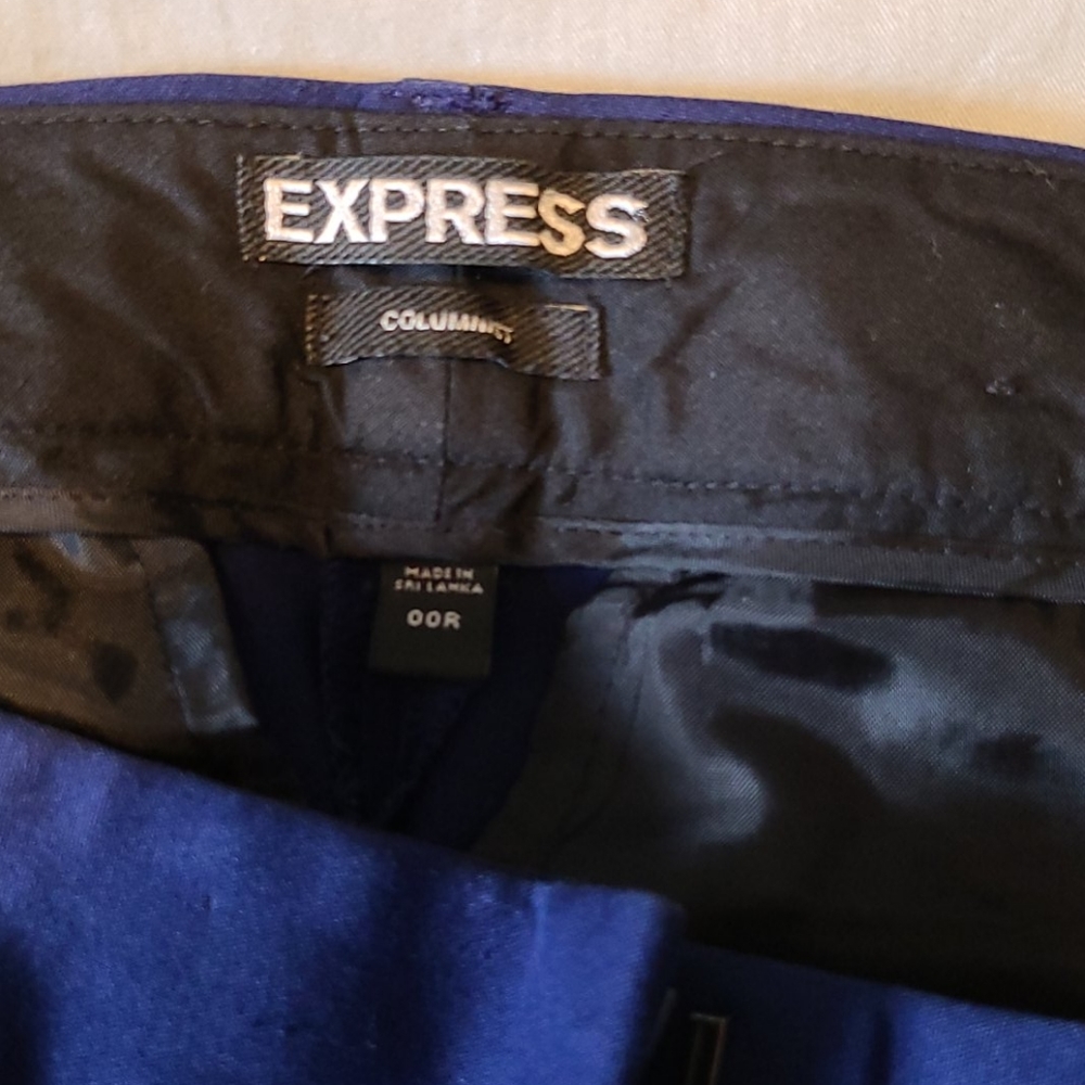 Express Columnist Boot Cut Pants In Royal Blue - image 2
